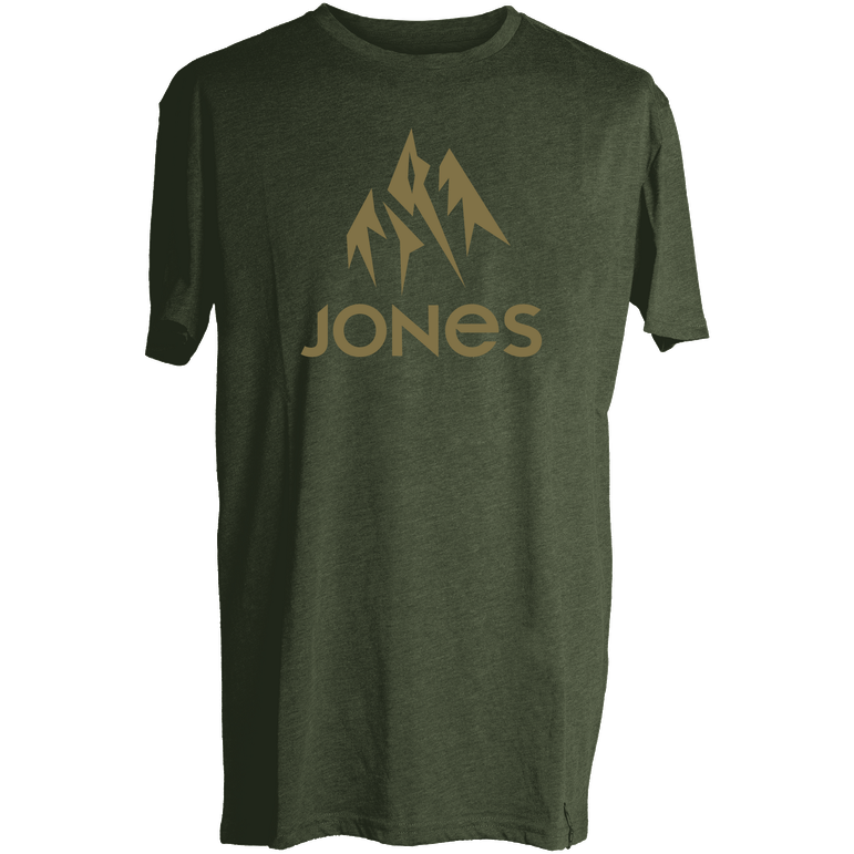Jones Truckee Tee Plain Green - T-Shirt Uomo - Mud and Snow