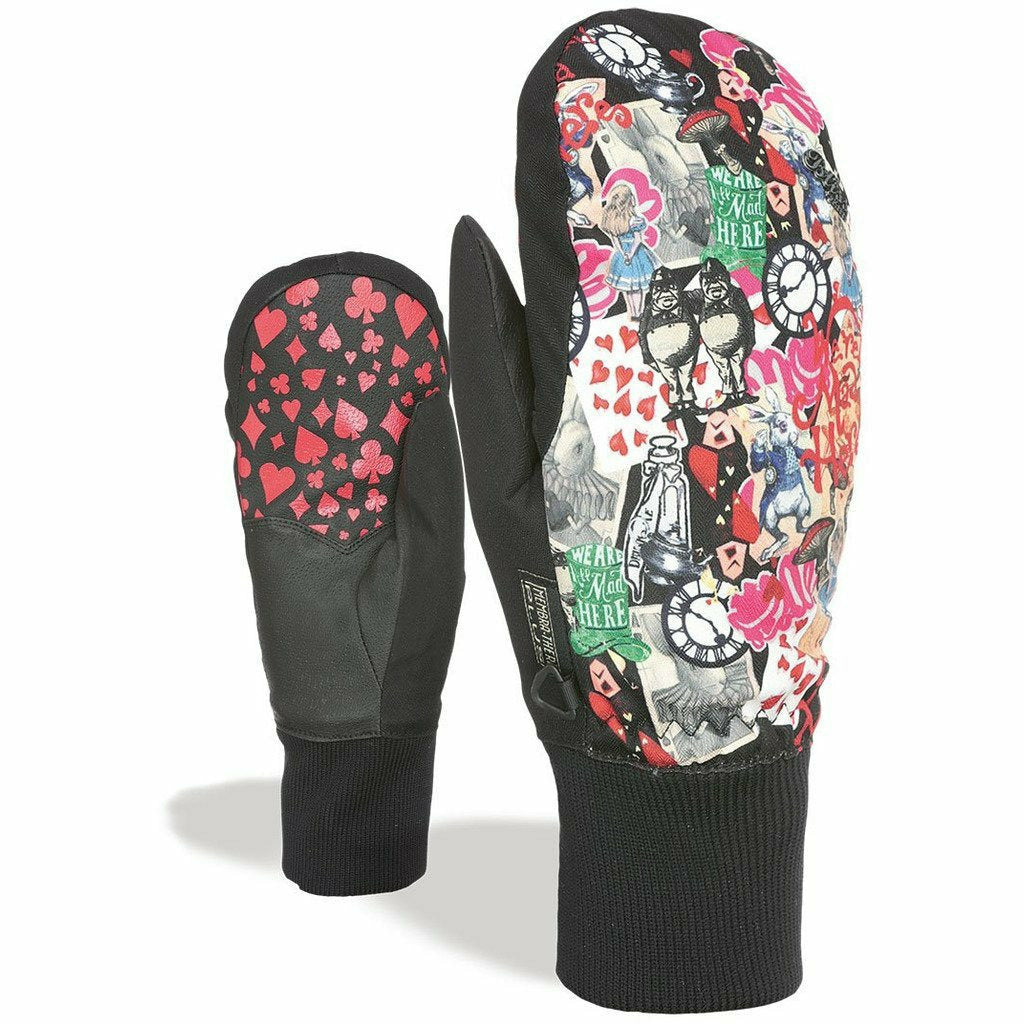 Level Bliss Coral Mitt White Red - Moffole Donna - Mud and Snow