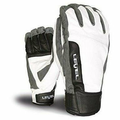 Level Double Trick White - Guanto Snowboard In Pelle - Mud and Snow