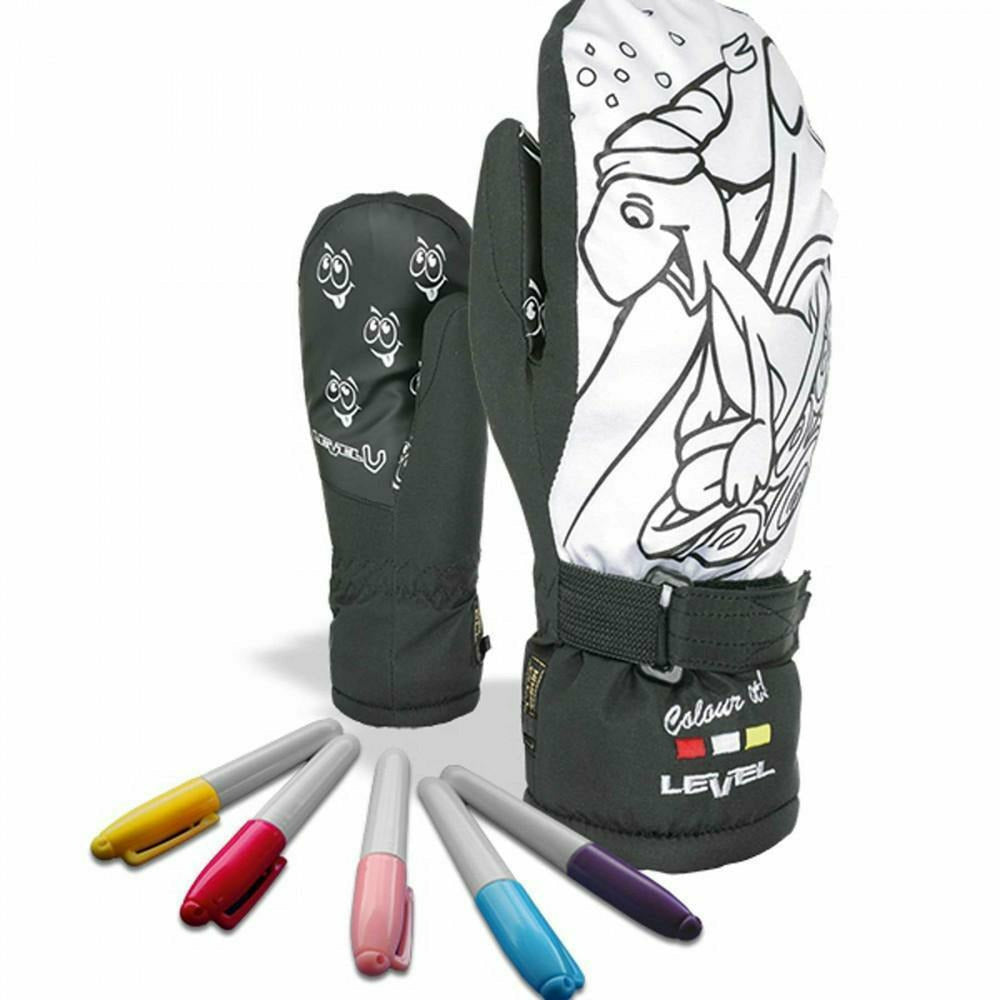 Level Pop Art Jr Mitt Black - Moffole Bimbo - Mud and Snow