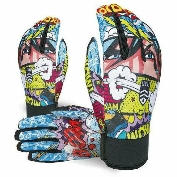 Level Pro Rider Wind-Stopper PK Raimbow - Guanti Snowboard - Mud and Snow