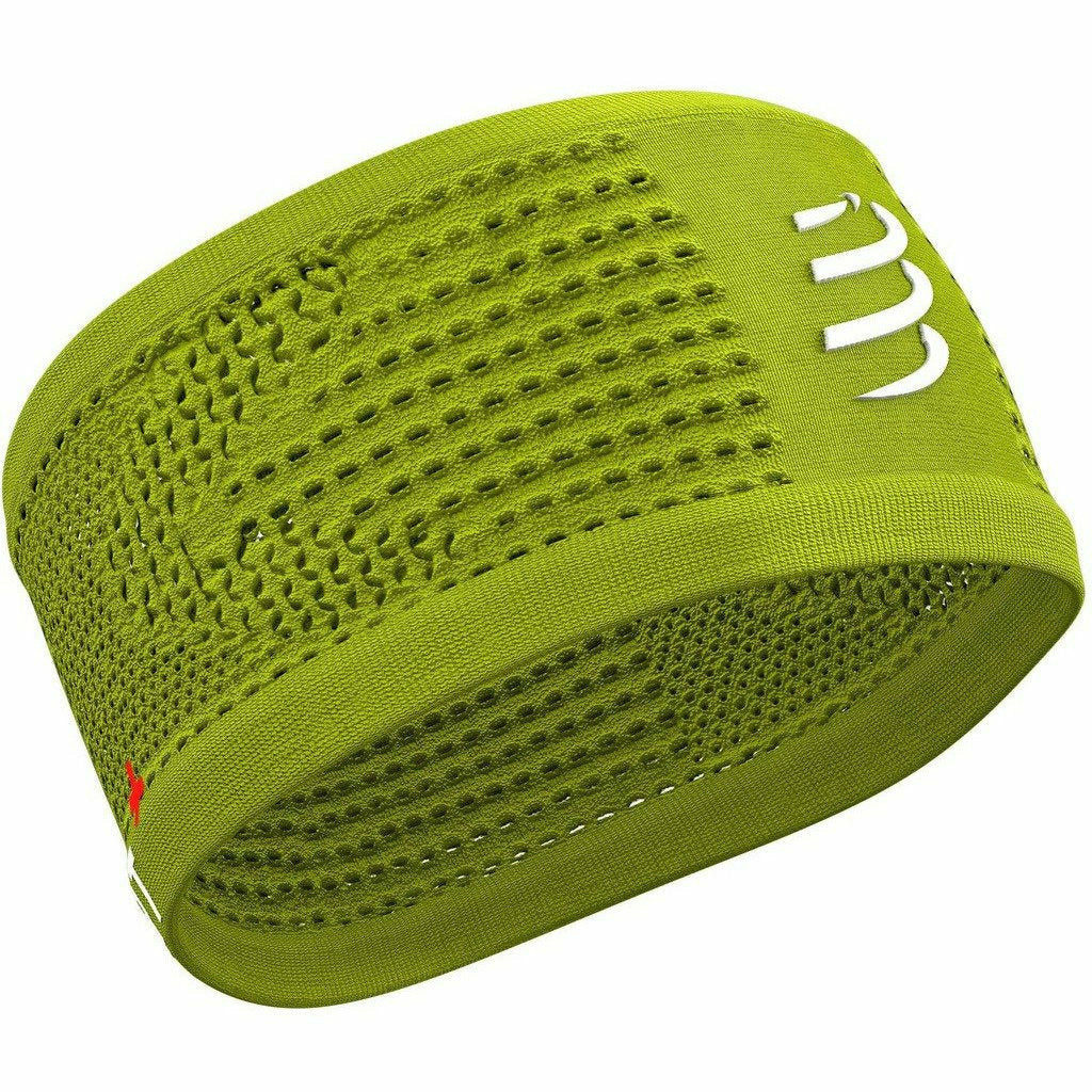 Compressport Headband On/Off Lime - Fascia Running - Mud and Snow