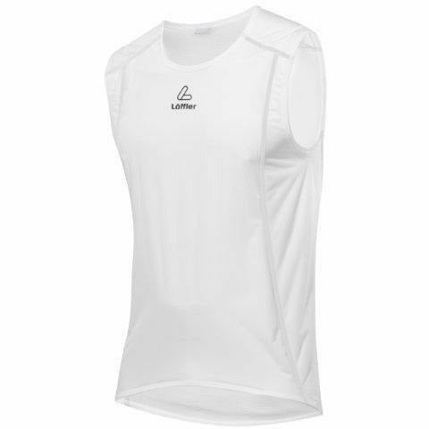 Loffler Hr. Seamless Windshell-Siglet White - Mud and Snow