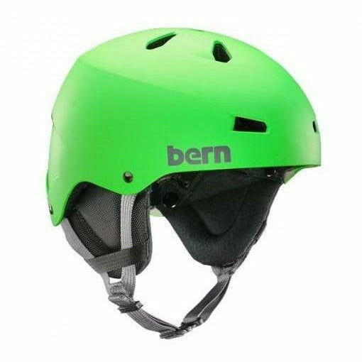 Bern Macon Matte Neon Green - Casco Snowboard - Mud and Snow