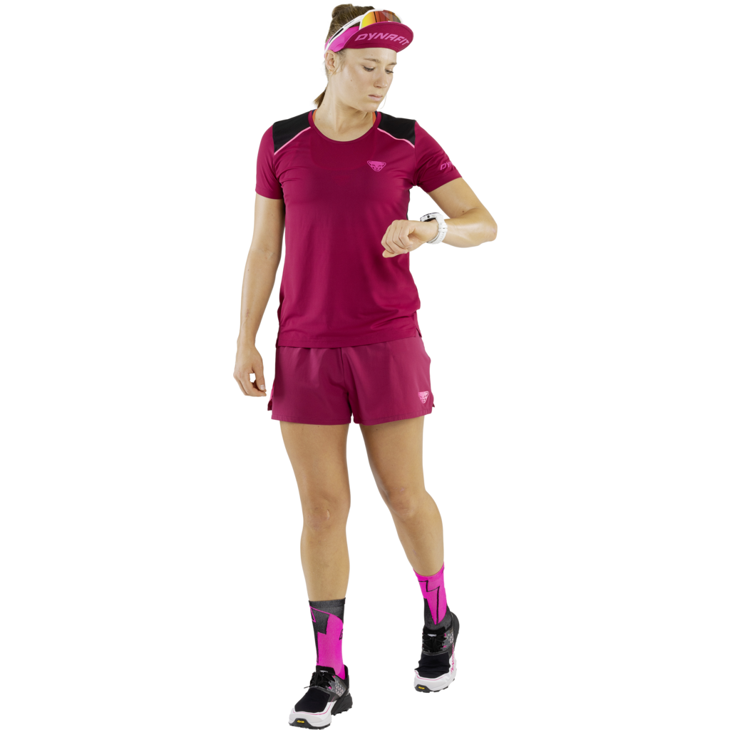 Dynafit Sky T-Shirt Beet Red - Maglia Trail Running - Mud and Snow
