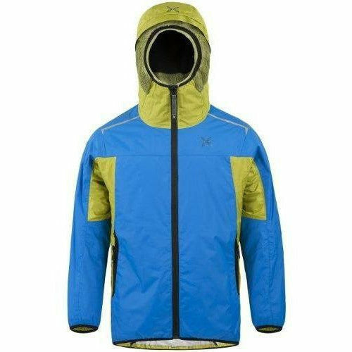 Montura Nevis Jacket Kids Celeste / Verde Lime- Giacca Outdoor Bambino - Mud and Snow