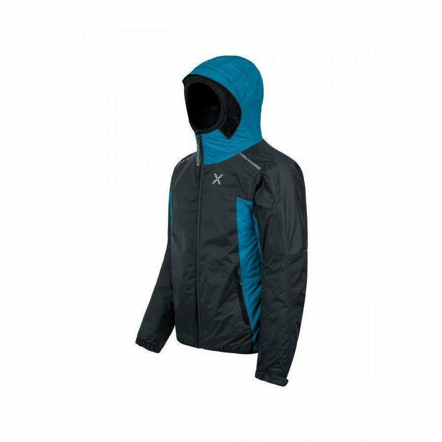 Montura Nevis Jacket Nero/Blu Ottanio - Giacca Outdoor - Mud and Snow