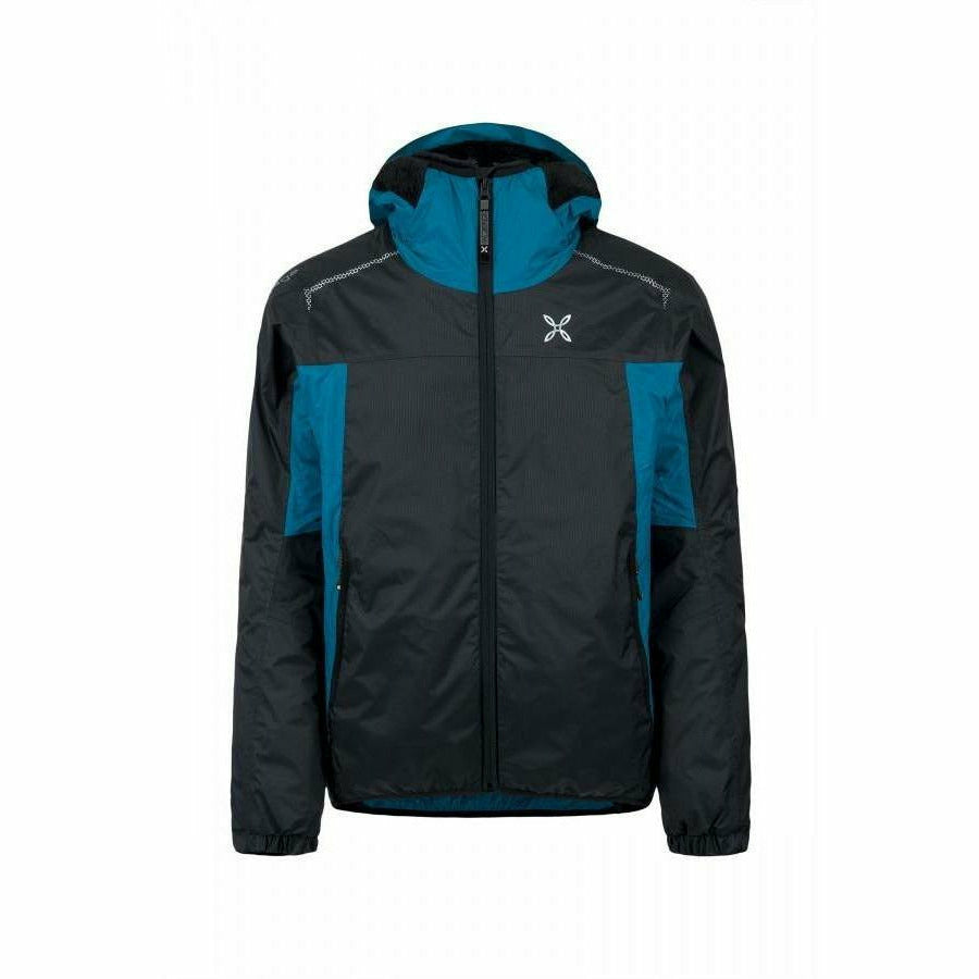 Montura Nevis Jacket Nero/Blu Ottanio - Giacca Outdoor - Mud and Snow