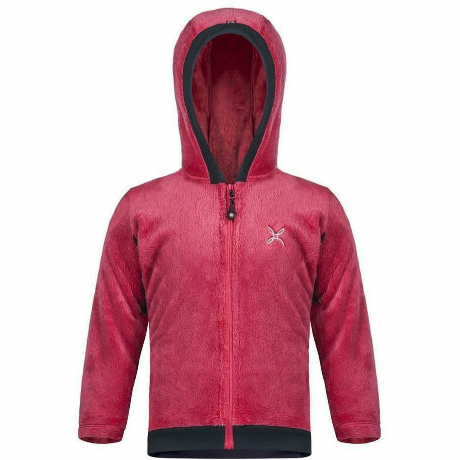 Montura Polar Stretch Hoody JKT Kid Blu Notte/Rosa - Pile Bambino - Mud and Snow