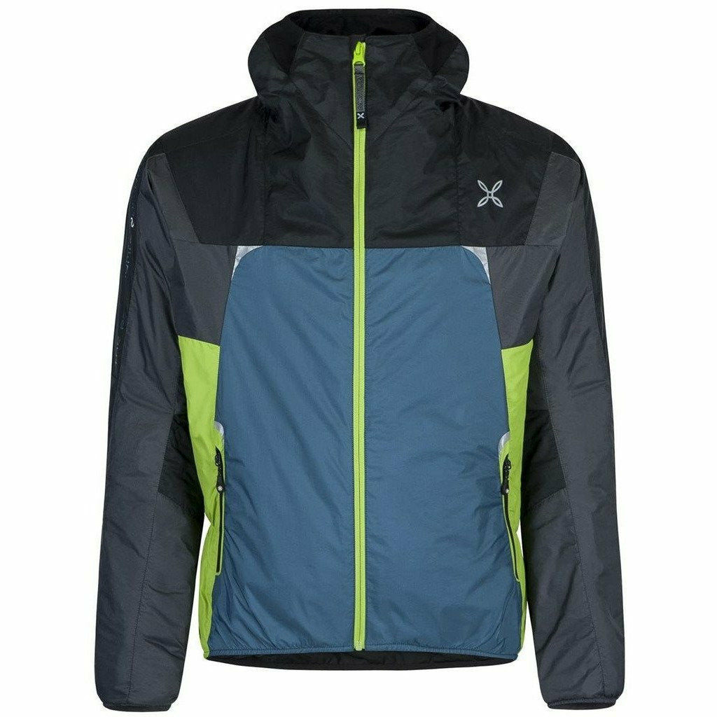 Montura Skisky Jacket Blu Cenere / Verde - Giacca Outdoor - Mud and Snow