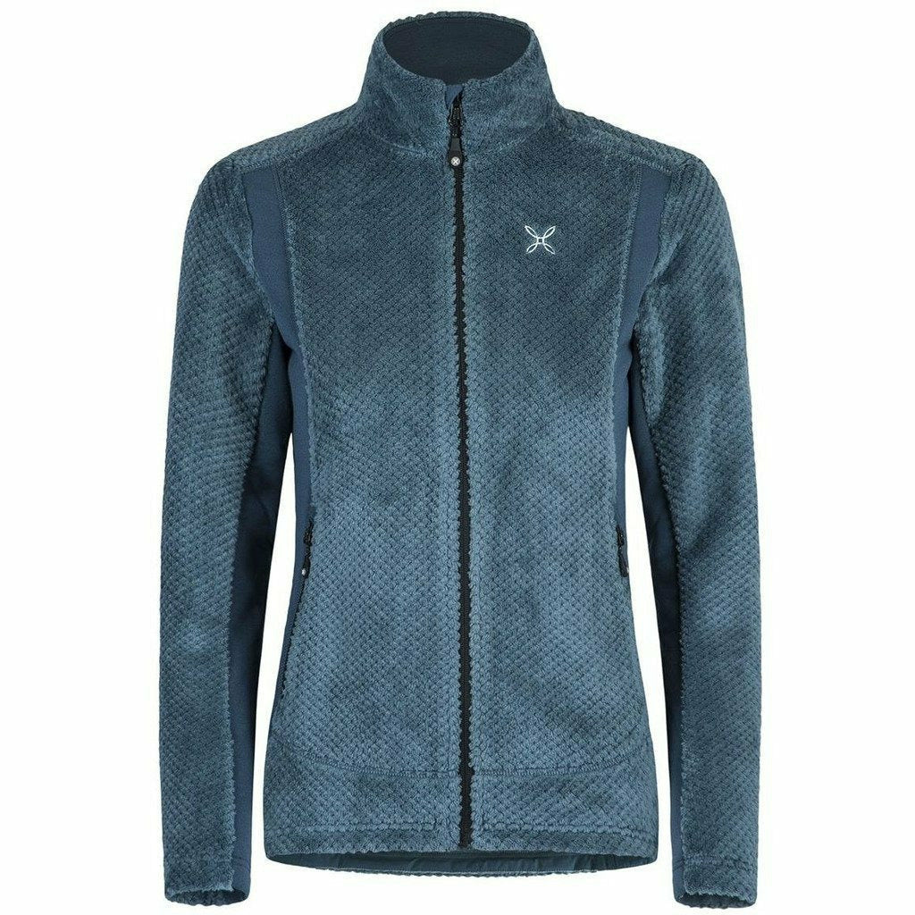 Montura Soft Pile Jacket Woman Blu Cenere - Pile Donna - Mud and Snow