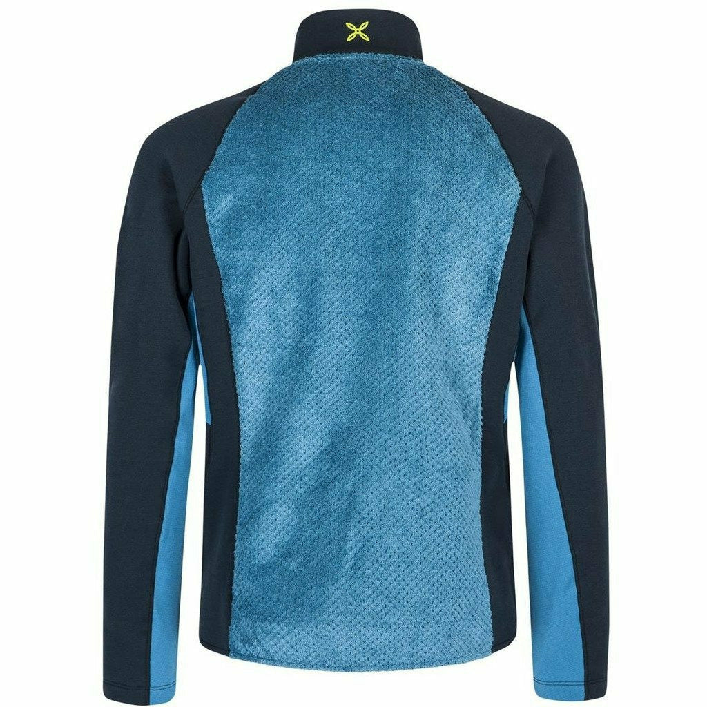 Montura Soft Pile Mix Jacket Blu Ottanio / Verde - Giacca - Mud and Snow