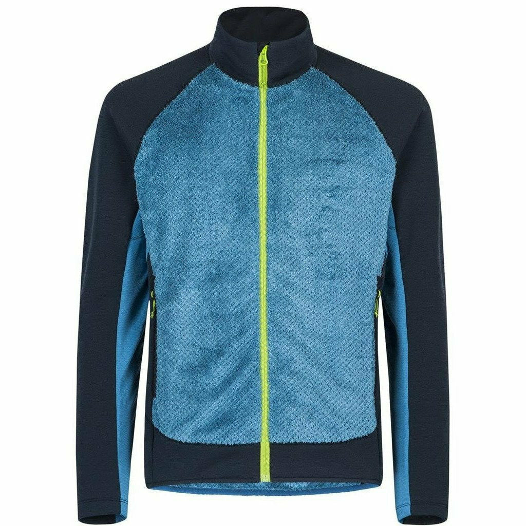 Montura Soft Pile Mix Jacket Blu Ottanio / Verde - Giacca - Mud and Snow