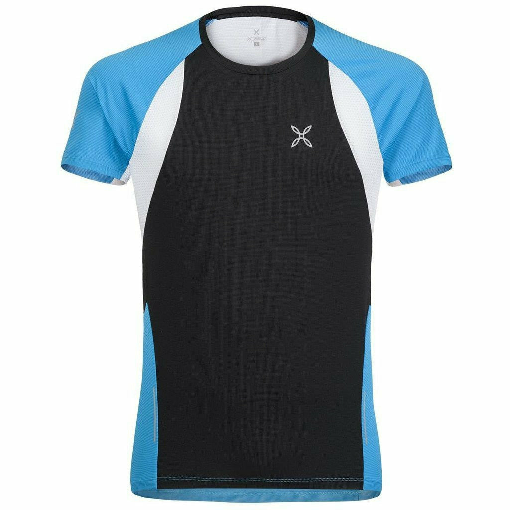 Montura Spirit Nero/Turchese - Maglia Trail Running Uomo - Mud and Snow