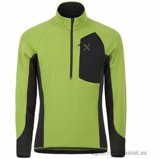 Montura Stretch Pile Element Anorak Verde Acido - Pile - Mud and Snow