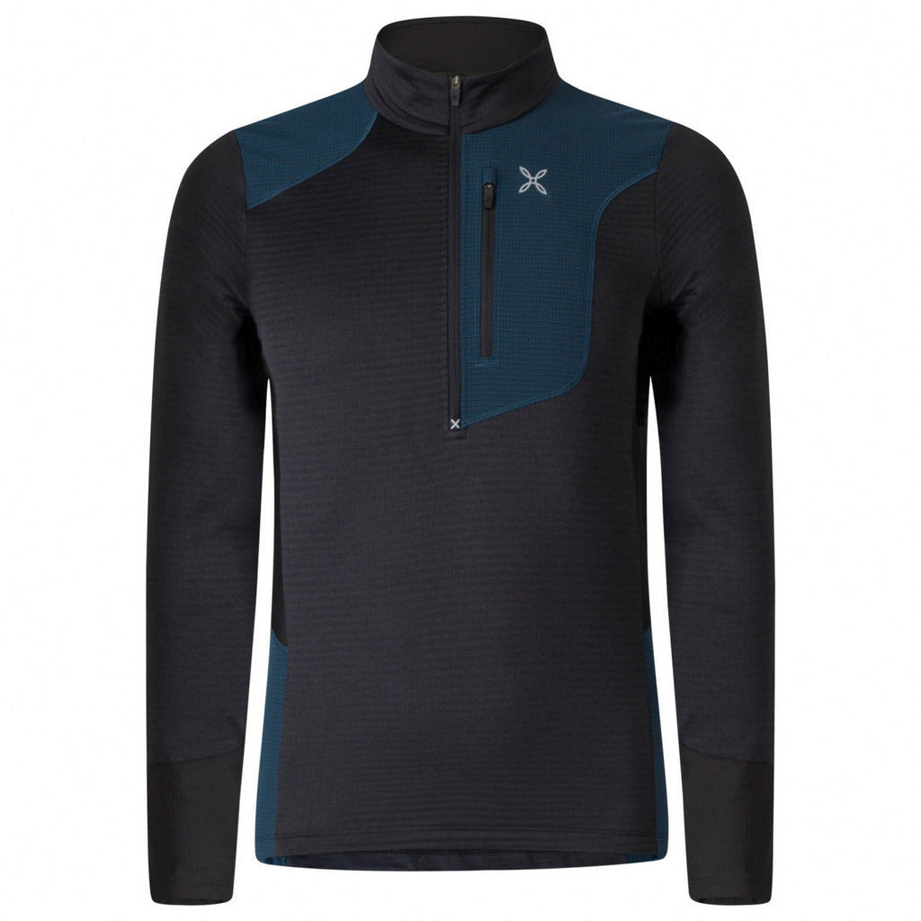 Montura Thermal Grid Anorak Nero/Blu Cenere - Maglia Uomo - Mud and Snow