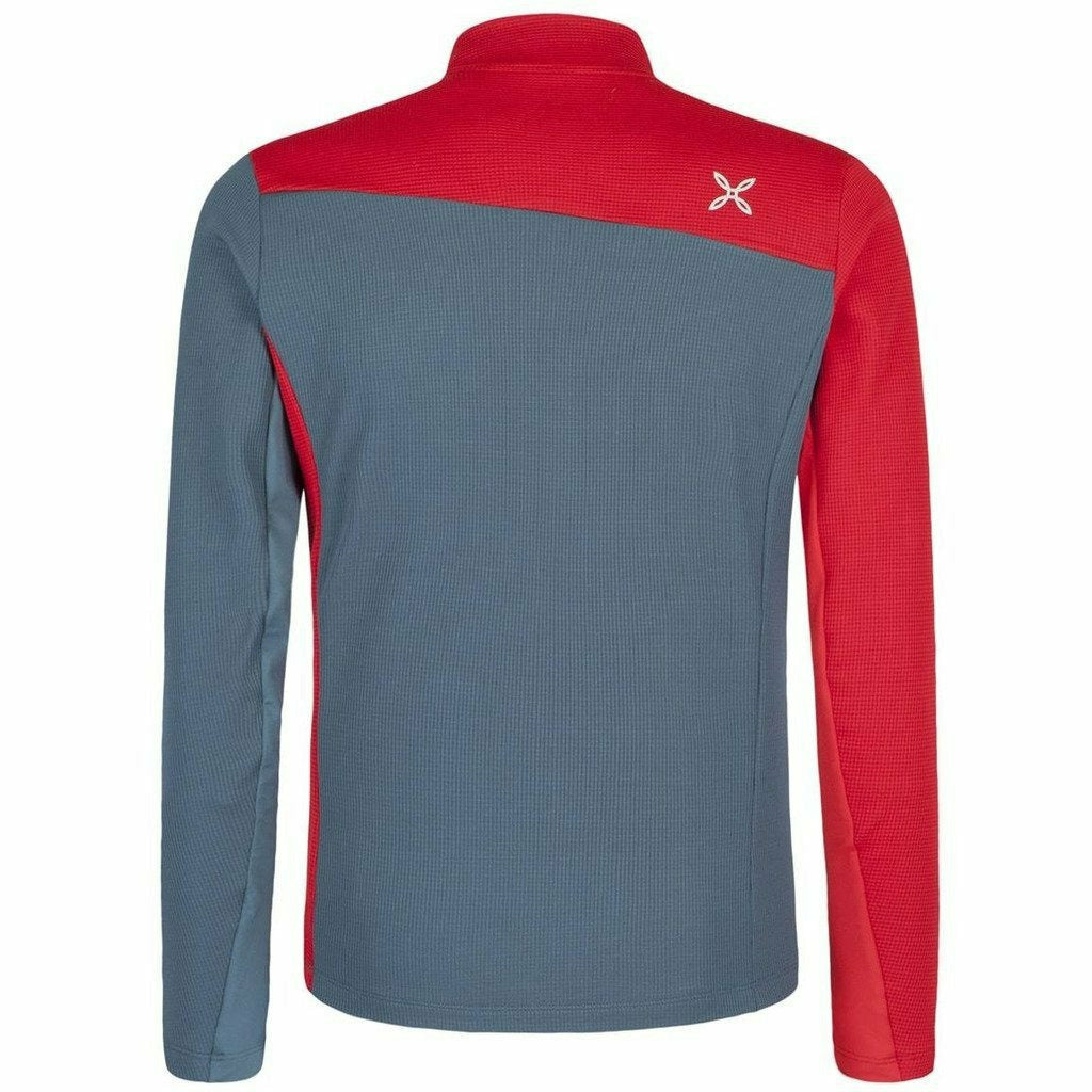 Montura Thermic Syncro Maglia Blu Cenere/Rosso - Felpe e Pile - Mud and Snow