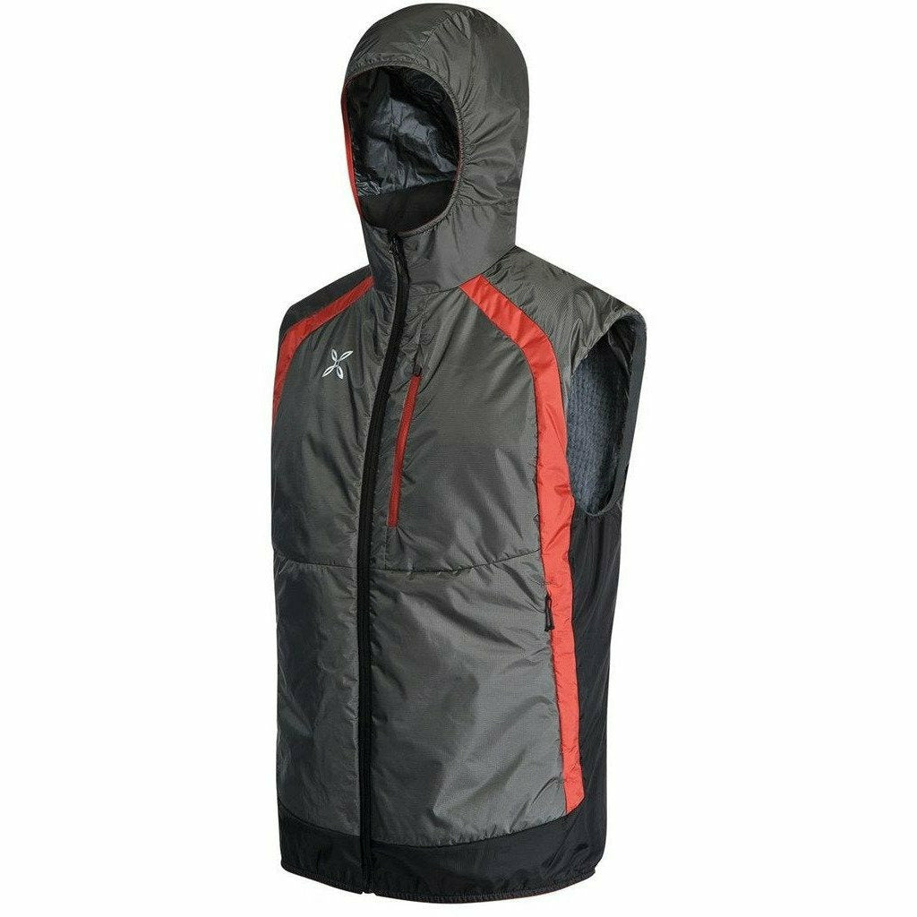 Montura Vulcan Hoody Vest Chrome Grey/Rosso - Mud and Snow