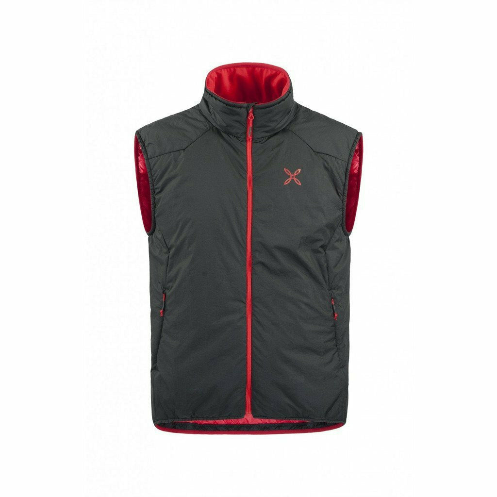 Montura Essential Vest Nero/Rosso - Gilet Imbottito - Mud and Snow