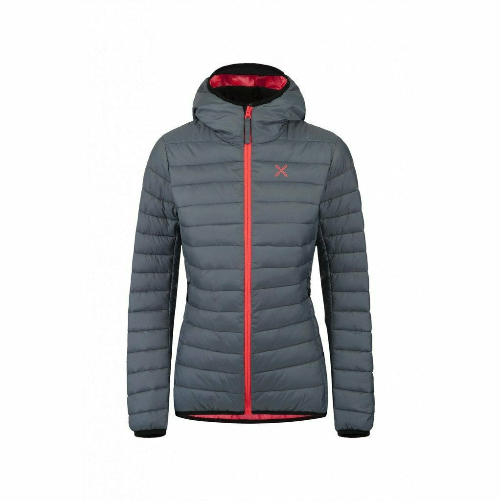 Montura Genesis Hoody Jacket Woman  Gray/Coralfluo - Mud and Snow