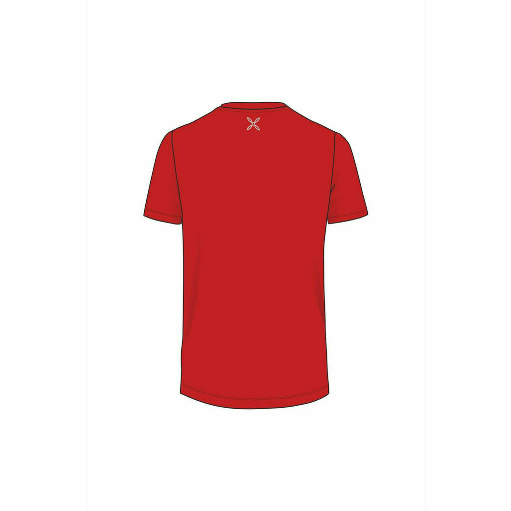 Montura Bear T-Shirt Kid Rosso - Maglietta Cotone Bambino - Mud and Snow