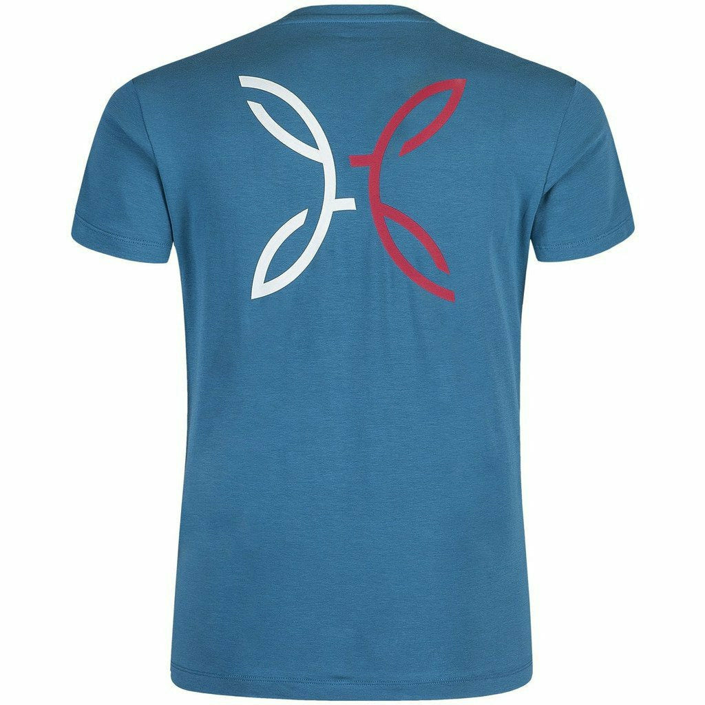 Montura Brand T-Shirt Blu Ottanio - Maglia Outdoor Uomo - Mud and Snow