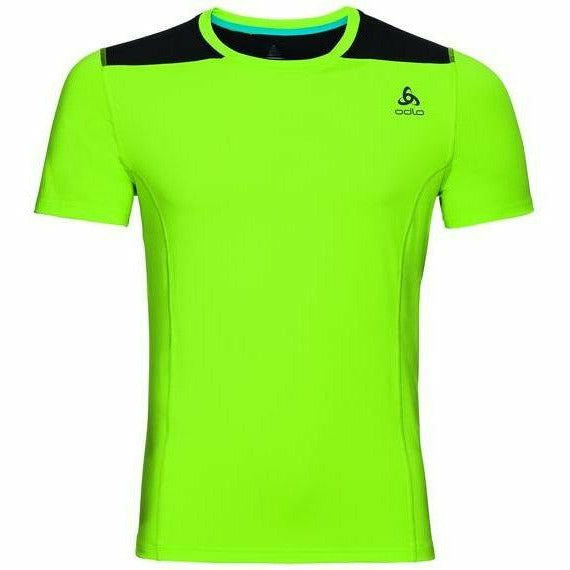 Odlo Ceramicool Acid Lime/Black - Maglia - Mud and Snow