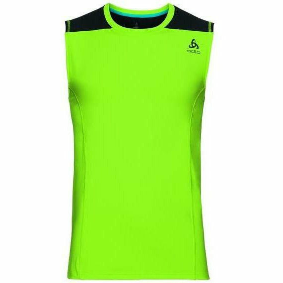 Odlo Ceramicool Bl Top Acid Lime/Black - Canotta - Mud and Snow