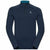 Odlo Midlayer 1/2 zip CARVE WARM BLue - Intimo Maniche Lunghe - Mud and Snow