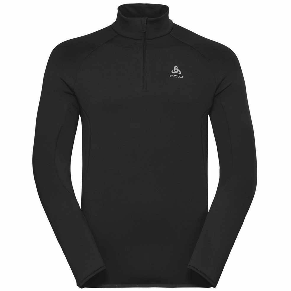 Odlo Midlayer 1/2 zip CARVE WARM Black - Intimo Maniche Lunghe - Mud and Snow