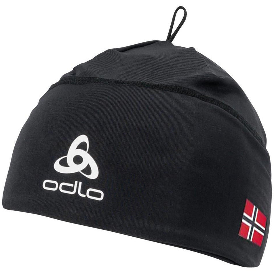 Odlo Hat Polyknit Fan Warm Black/Norwegian - Berretto Running - Mud and Snow