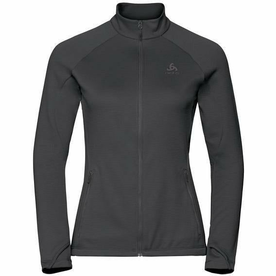 Odlo PROITA MIDLAYER FULL ZIP Black - Maglia Donna - Mud and Snow