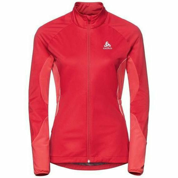 Odlo ZEROWEIGHT WINDPROOF WARM Corallo - Antivento Donna - Mud and Snow