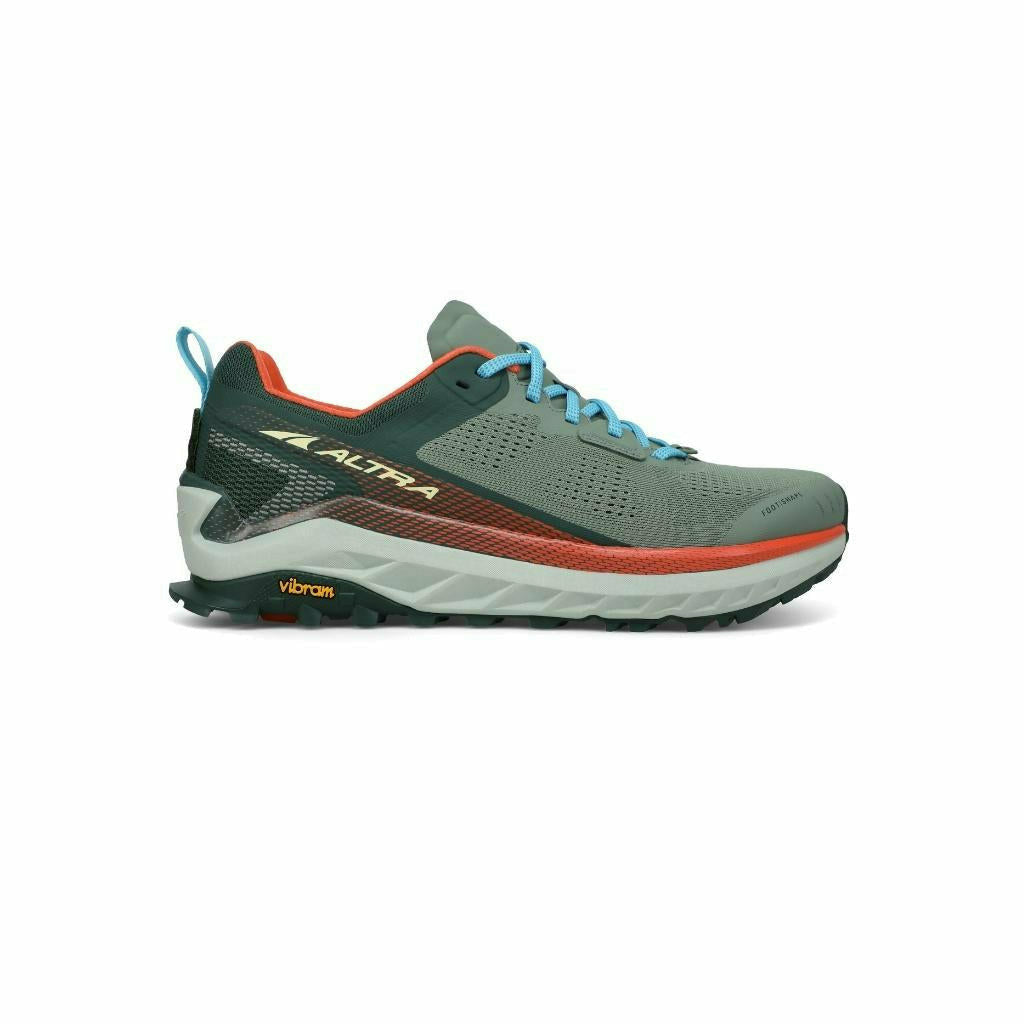Altra Olympus 4 Green Orange - Scarpa Trail Running Uomo - Mud and Snow