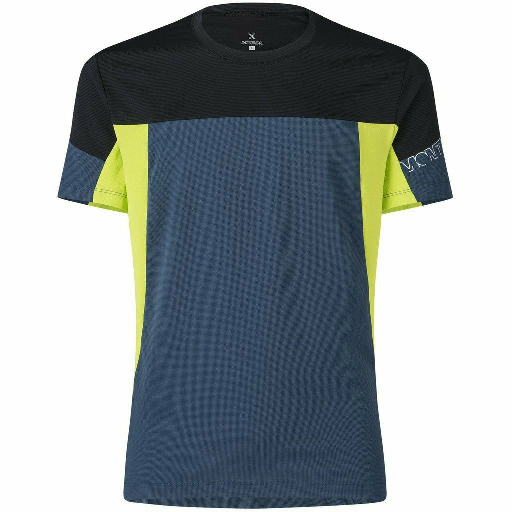 Montura Outdoor Mind T-Shirt Blu Cenere - Maglia Escursionismo Uomo - Mud and Snow