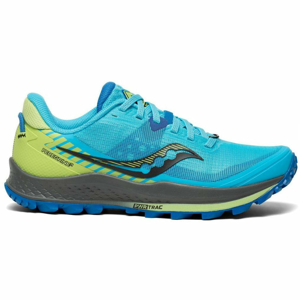 Saucony Peregrine 11 W Royal/Limelight - Scarpa Trail Running - Mud and Snow