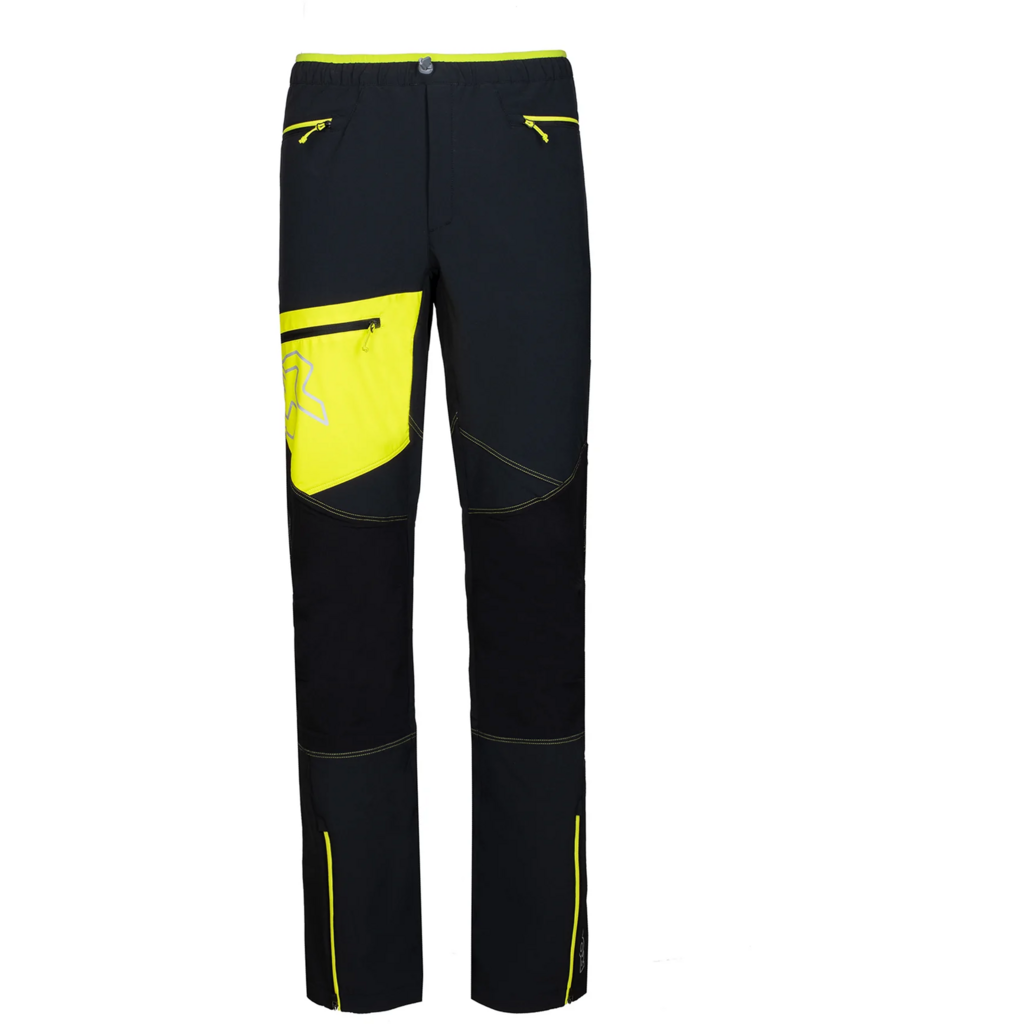Rock Experience Cape Wild Man Pant Black Yellow - Pantaloni Uomo Tecnici - Mud and Snow
