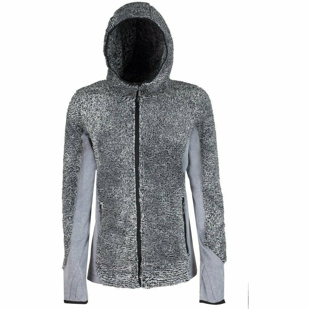 Rock Experience Otis Zip Woman Grigio - Pile Peloso Donna - Mud and Snow