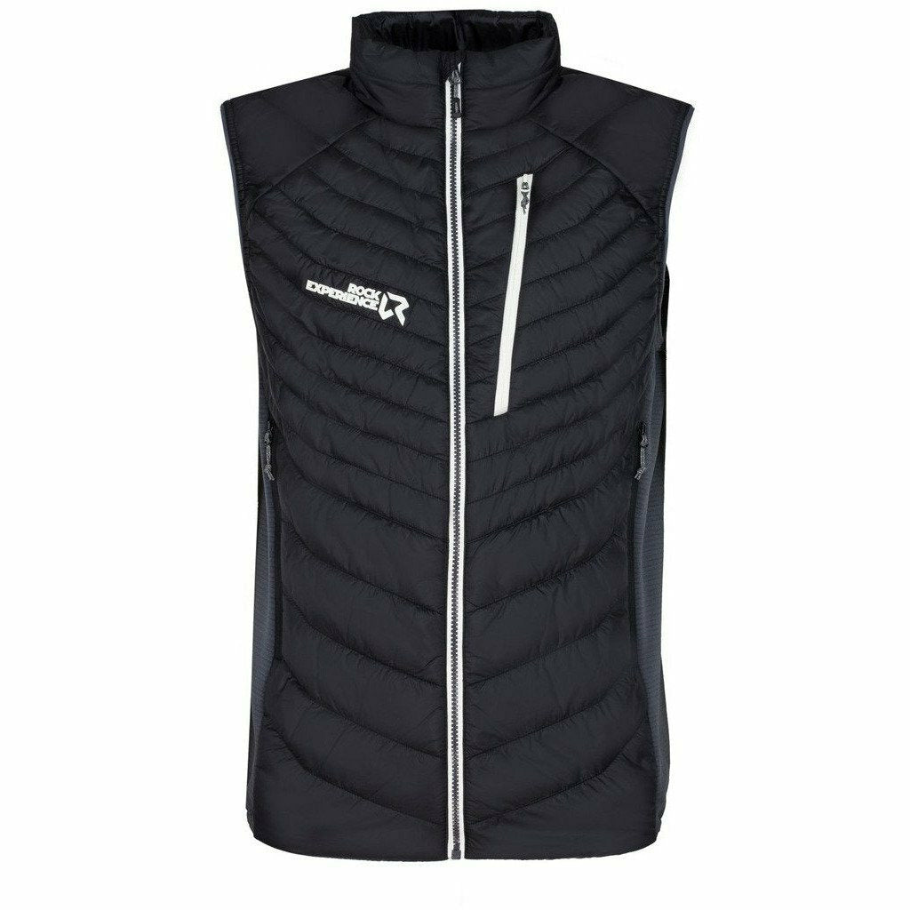 Rock Experience Manitoba 2.0 Hybrid Man Vest Caviar - Giacca Uomo - Mud and Snow