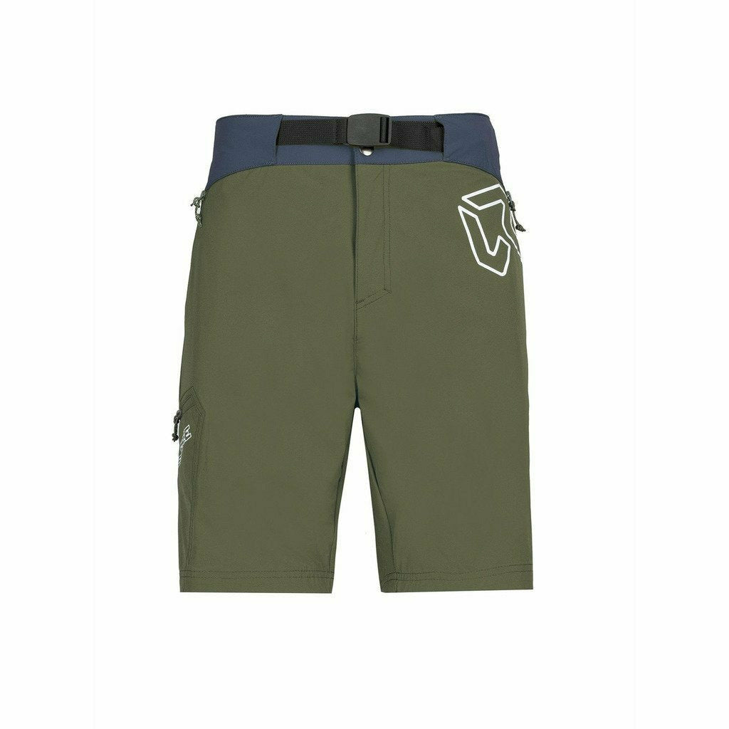 Rock Experience Scarlet Runner Bermuda Olive - Pantaloni Outdoor Uomo - Mud and Snow