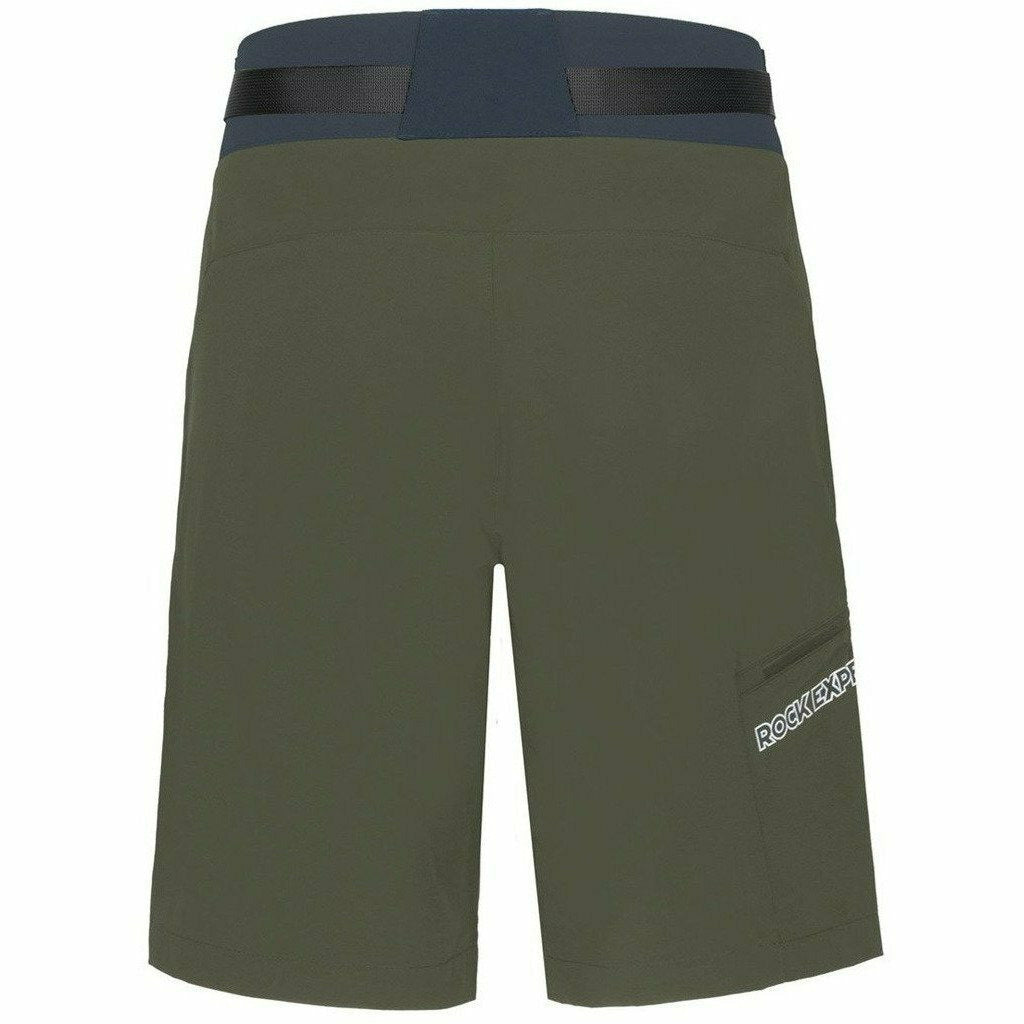 Rock Experience Scarlet Runner Bermuda Olive - Pantaloni Outdoor Uomo - Mud and Snow