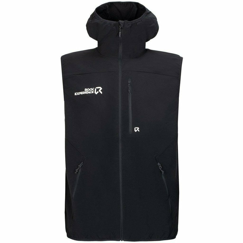Rock Experience Solstice SoftShell Vest Caviar - Smanicato Outdoor Uomo - Mud and Snow
