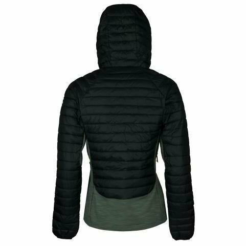 Rock Experience Yukon Hybrid Hoodie Woman Jacket Caviar - Giacca Donna - Mud and Snow