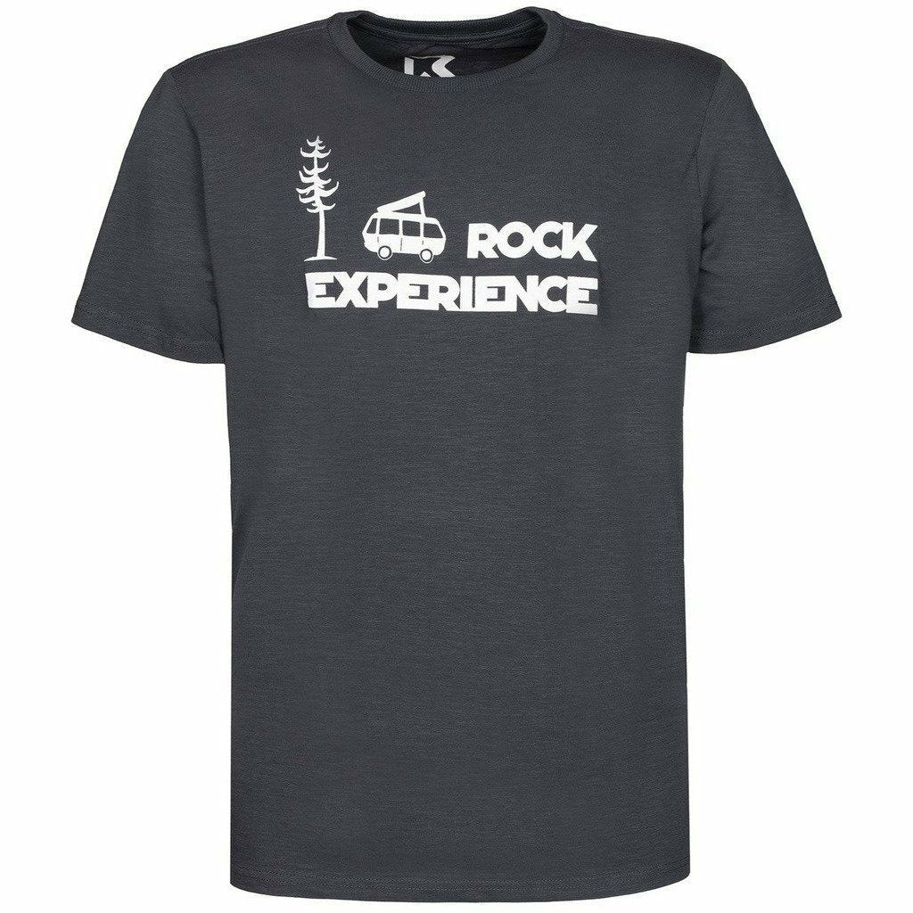 Rock Experience Gasomania T-Shirt Ebony - Maglia Outdoor Uomo - Mud and Snow