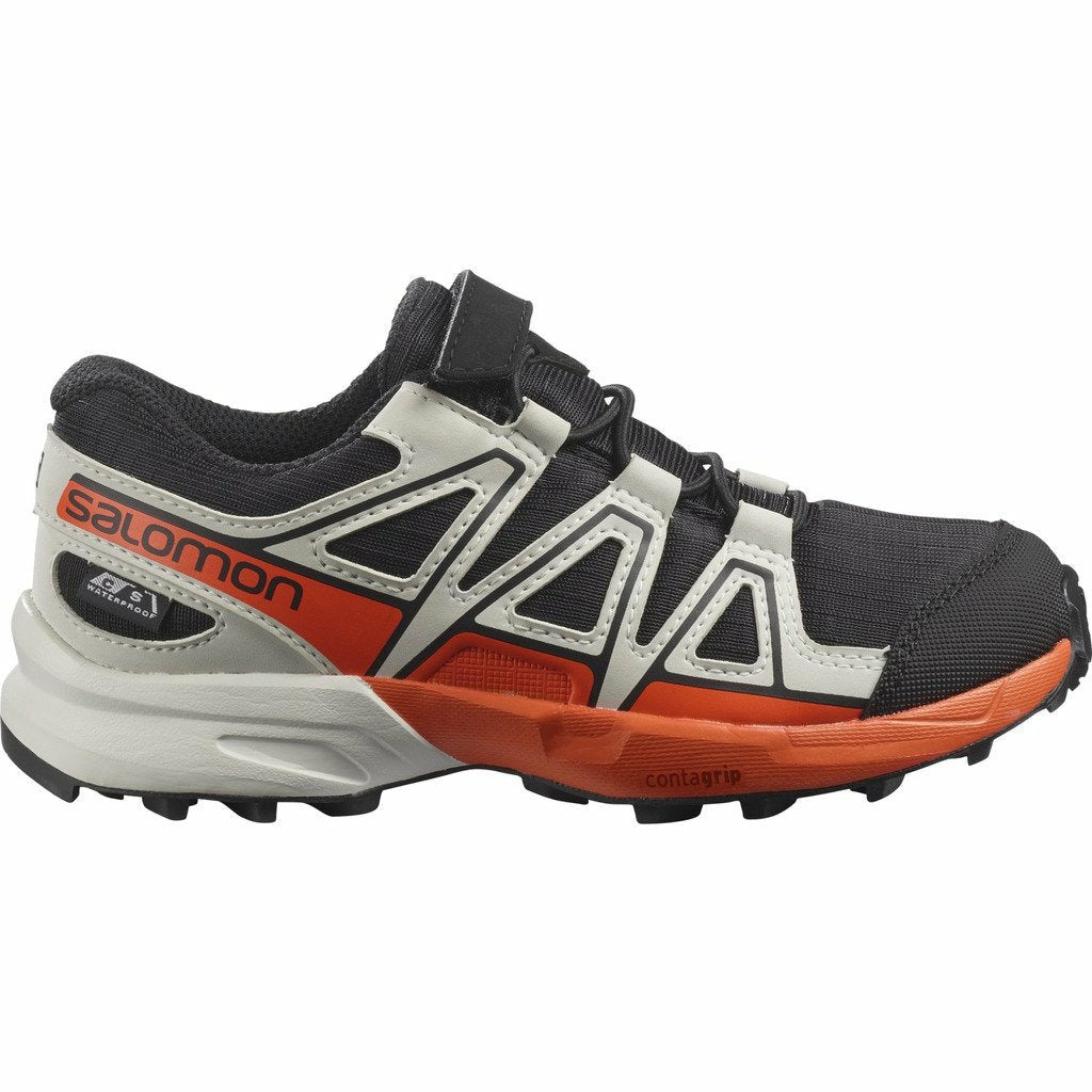 Salomon Speedcross CSWP K Black / Lunar - Scarpa Bambino Impermeabile - Mud and Snow