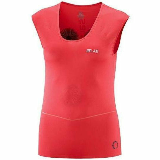 Salomon S-Lab NSO Tee W Cayenne - Maglia Donna - Mud and Snow