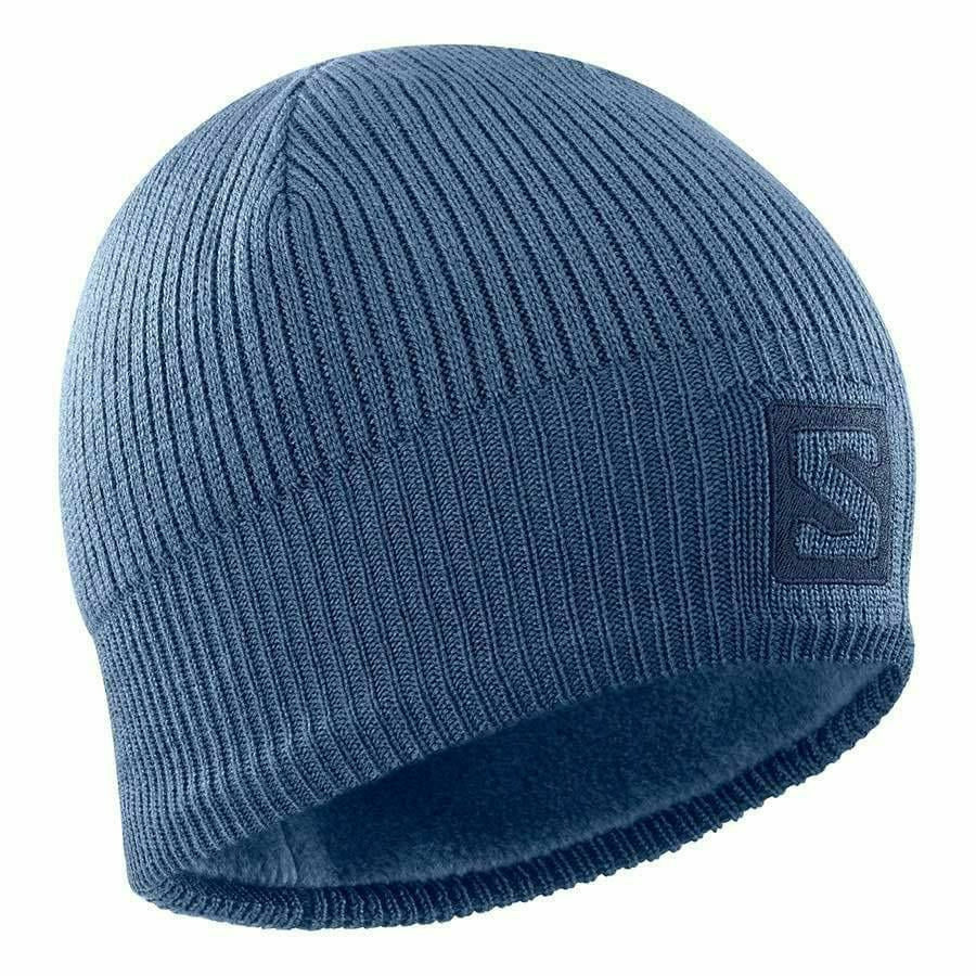 Salomon Logo Beanie Dark Denim - Berretto Montagna - Mud and Snow