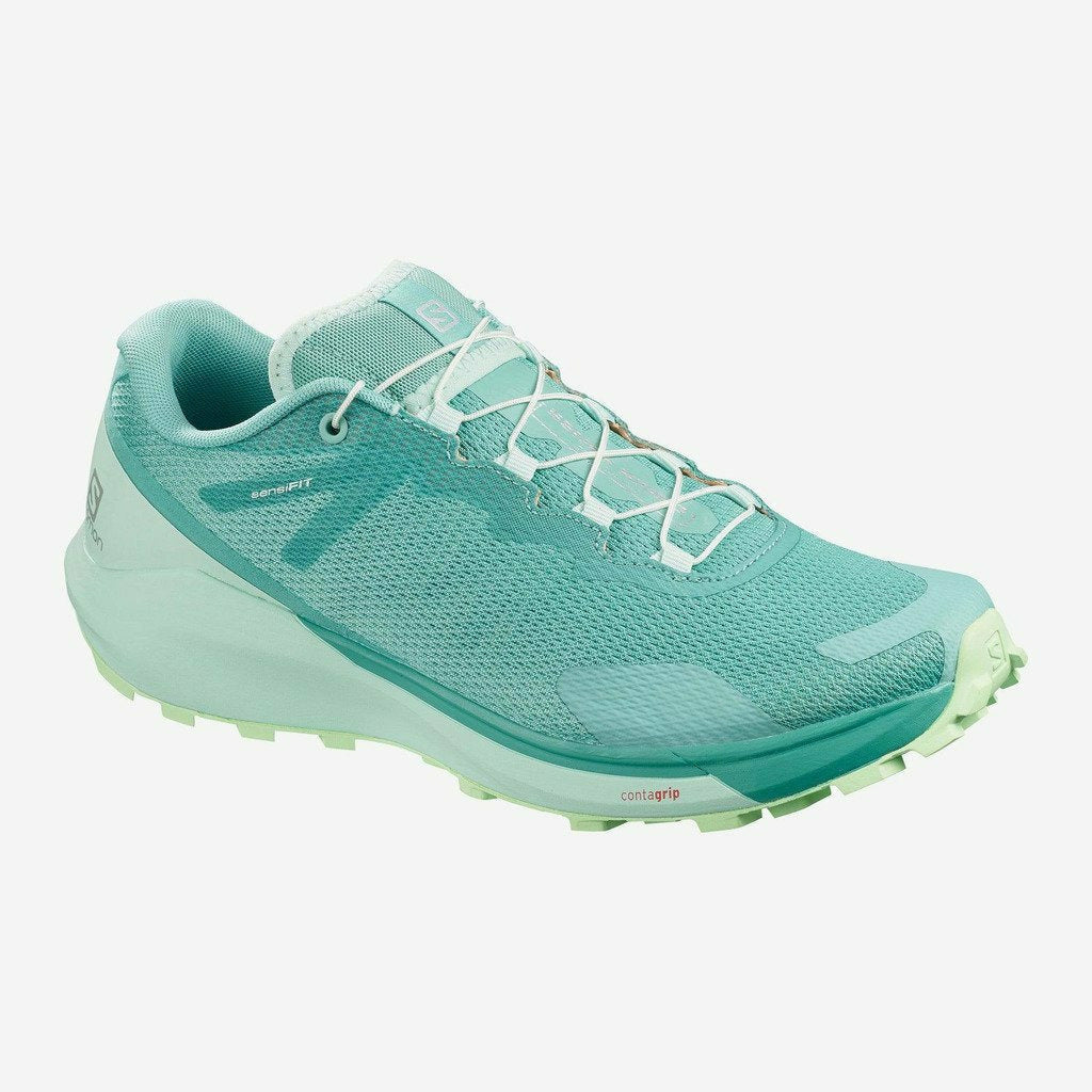 Salomon Sense Ride 3 W Patina Green - Scarpa Trail Running - Mud and Snow
