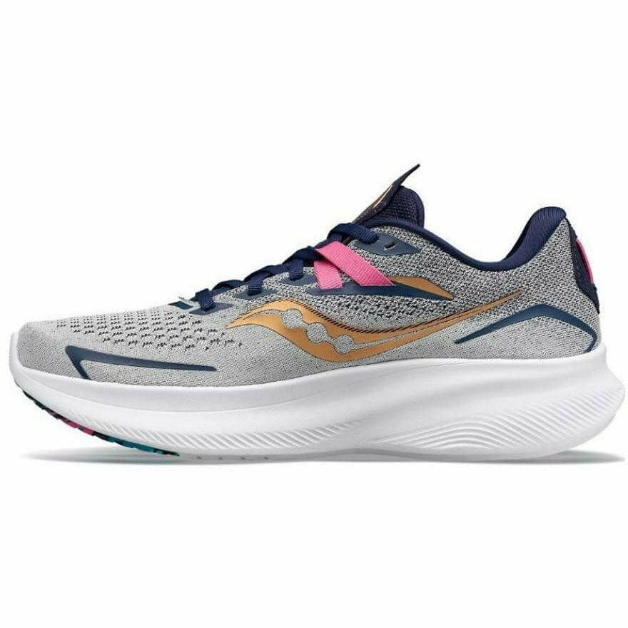 Saucony Ride 15 Prospect Glass / Gris - Scarpa Running Donna - Mud and Snow