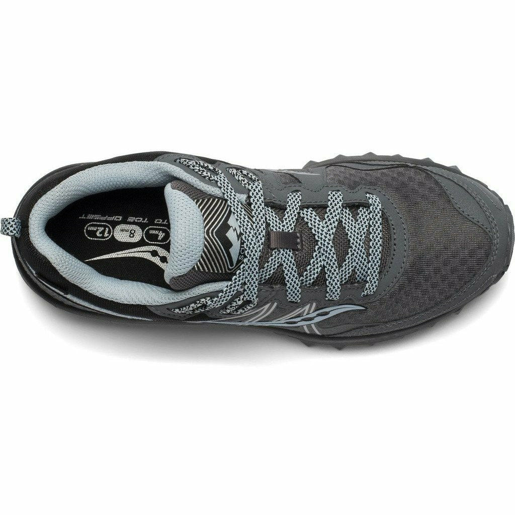 Saucony Excursion TR14 GTX W Charcoal / Blue - Scarpa Trail Running Donna Impermeabile - Mud and Snow